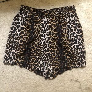 H&M Cheetah Print Shorts Size 8